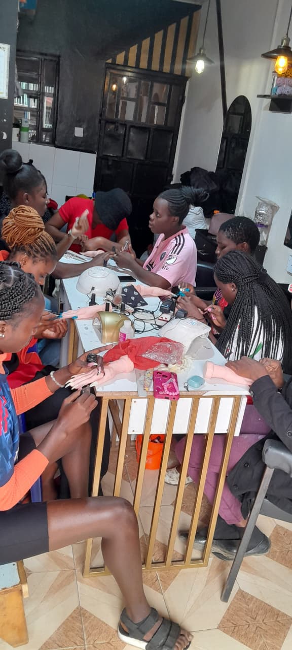 Group nail training session